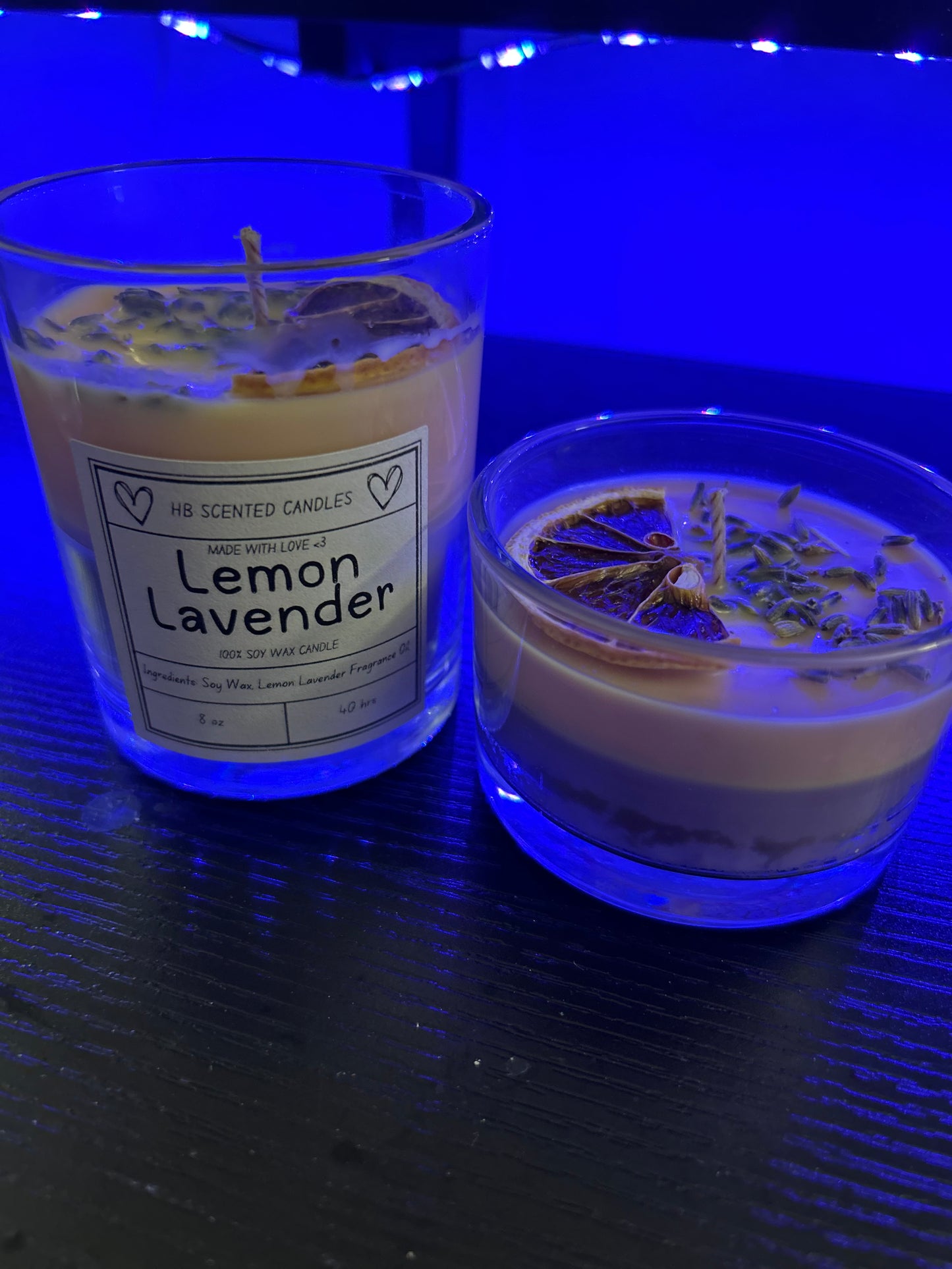 Lemon Lavender Scented Candle