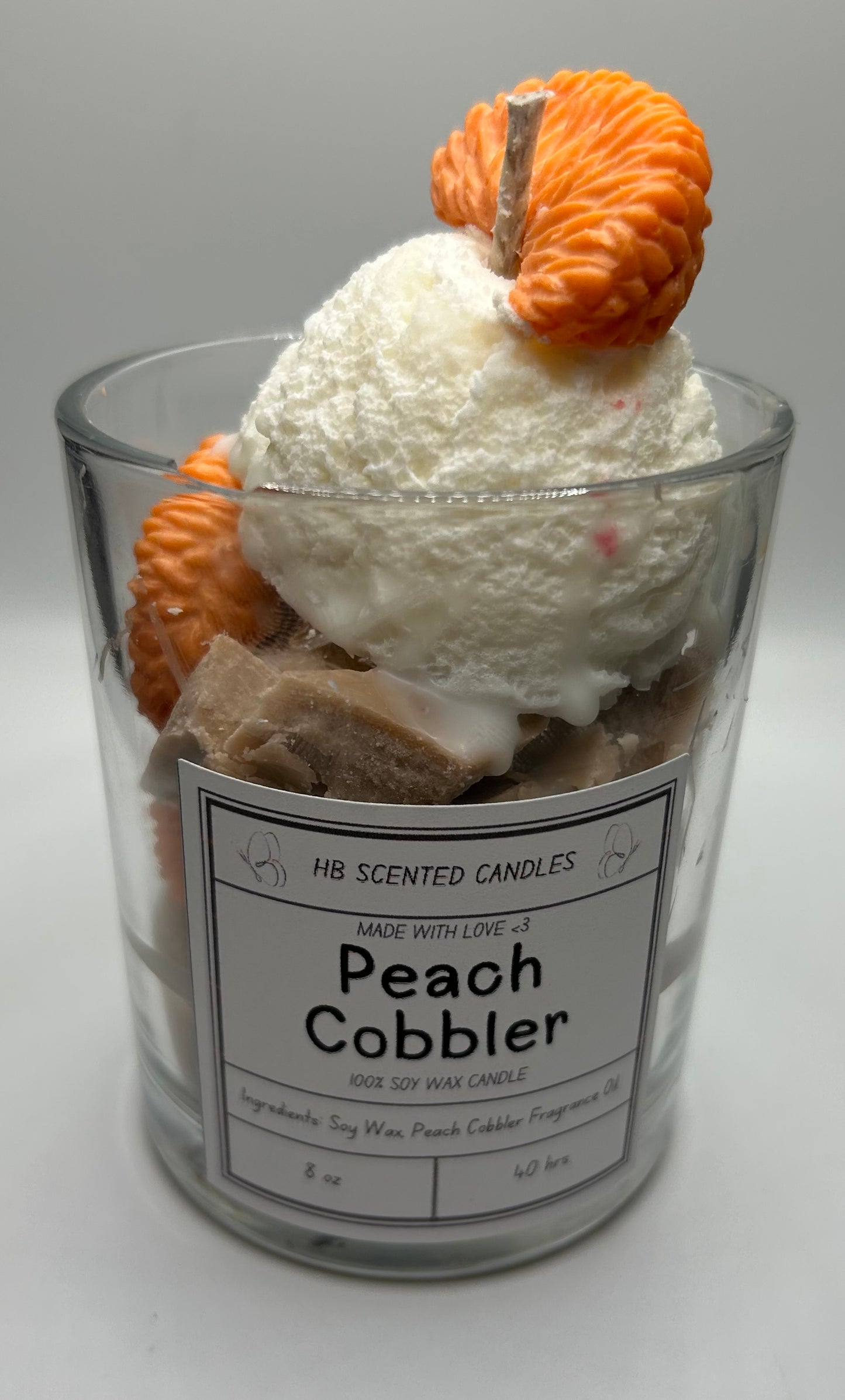 Peach Cobbler Scented Candle