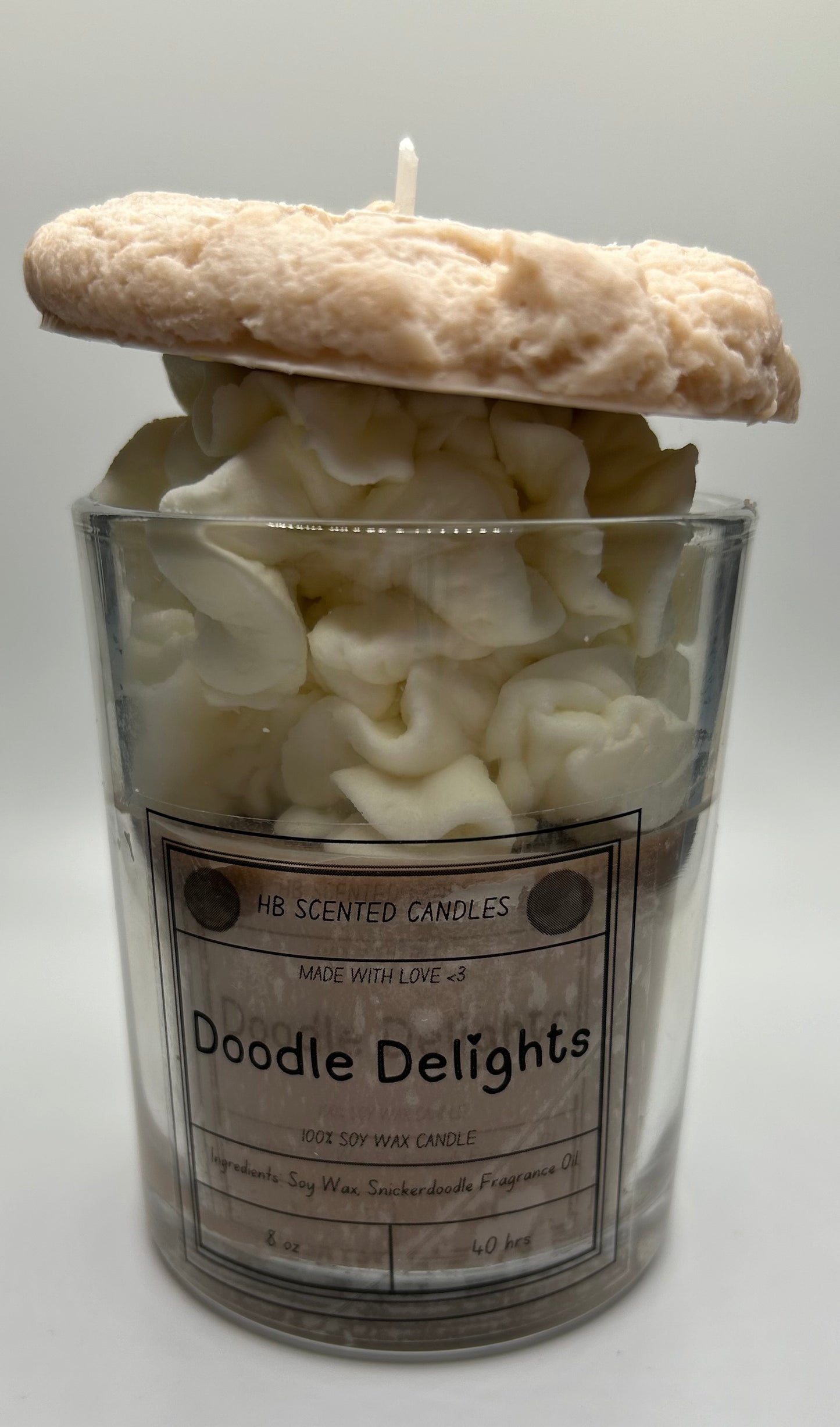 "Doodle Delights" - Snickerdoodle Scented Candle