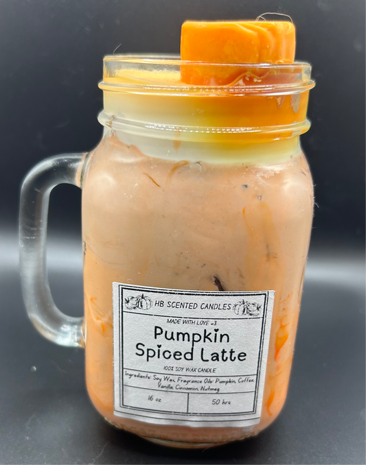 Pumpkin Spiced Latte Scented Mug Candle