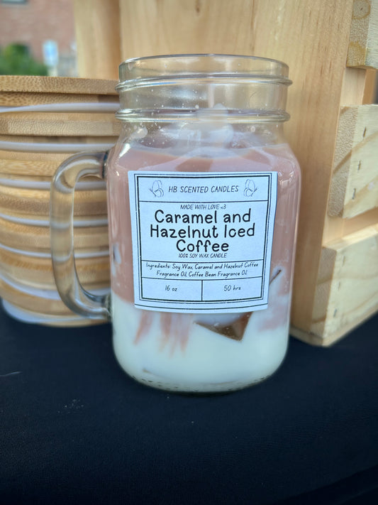 Caramel and Hazelnut Iced Coffee Scented Candle