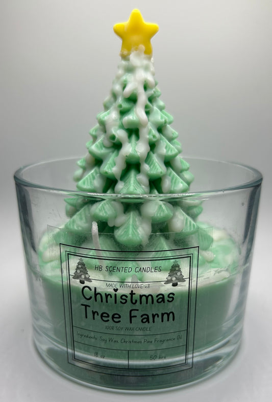 "Christmas Tree Farm" - Christmas Pine Scented Candle