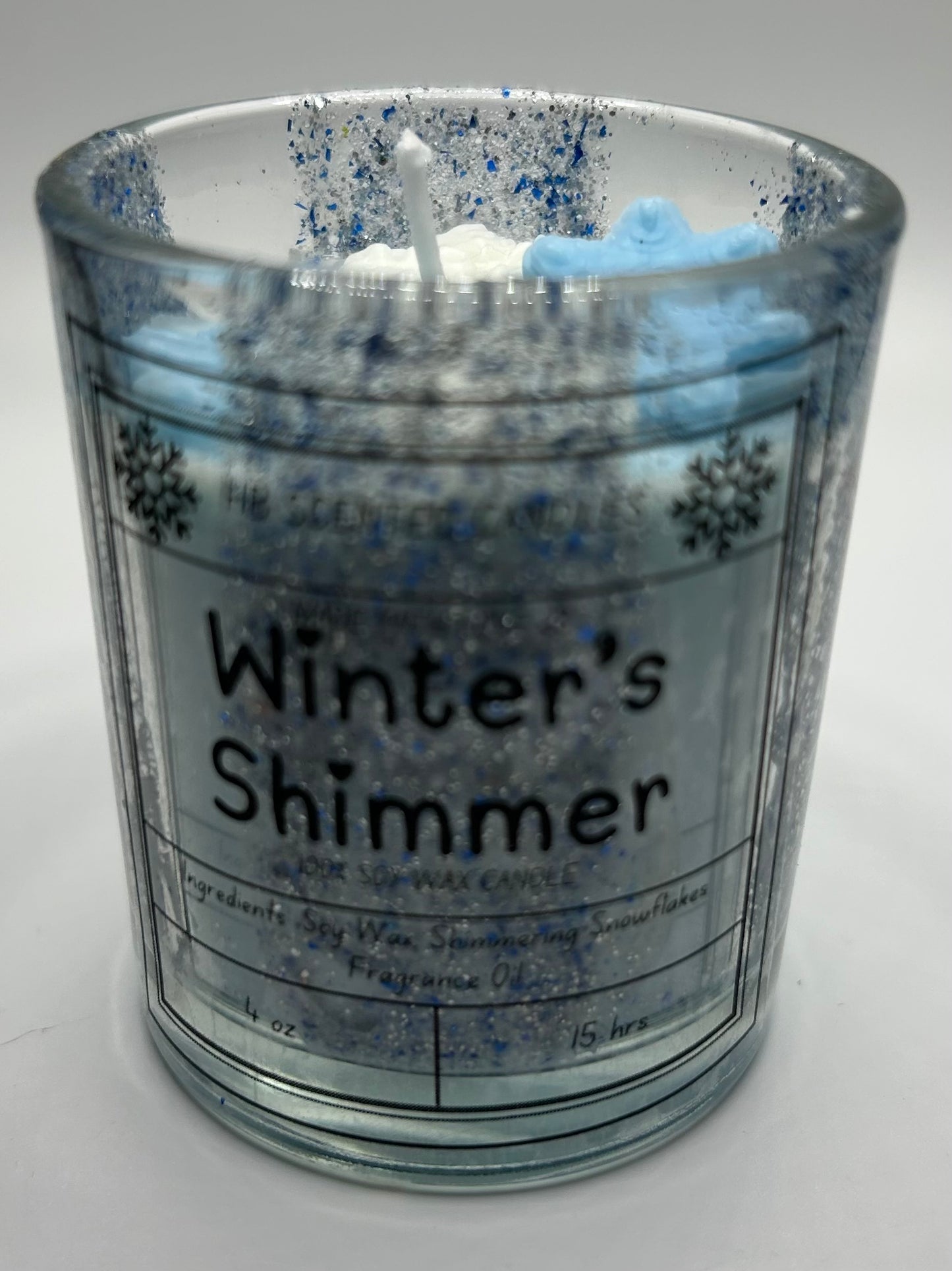 "Winter's Shimmer" - Shimmering Snowflake Scented Candle