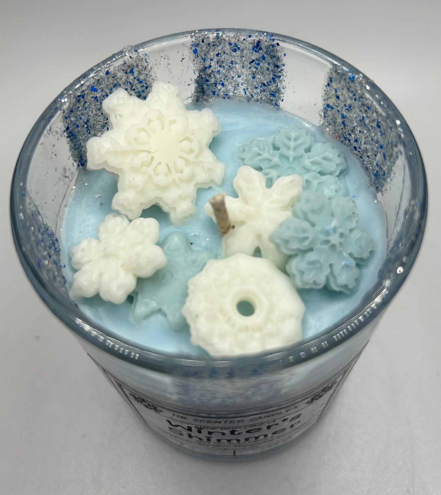 "Winter's Shimmer" - Shimmering Snowflake Scented Candle