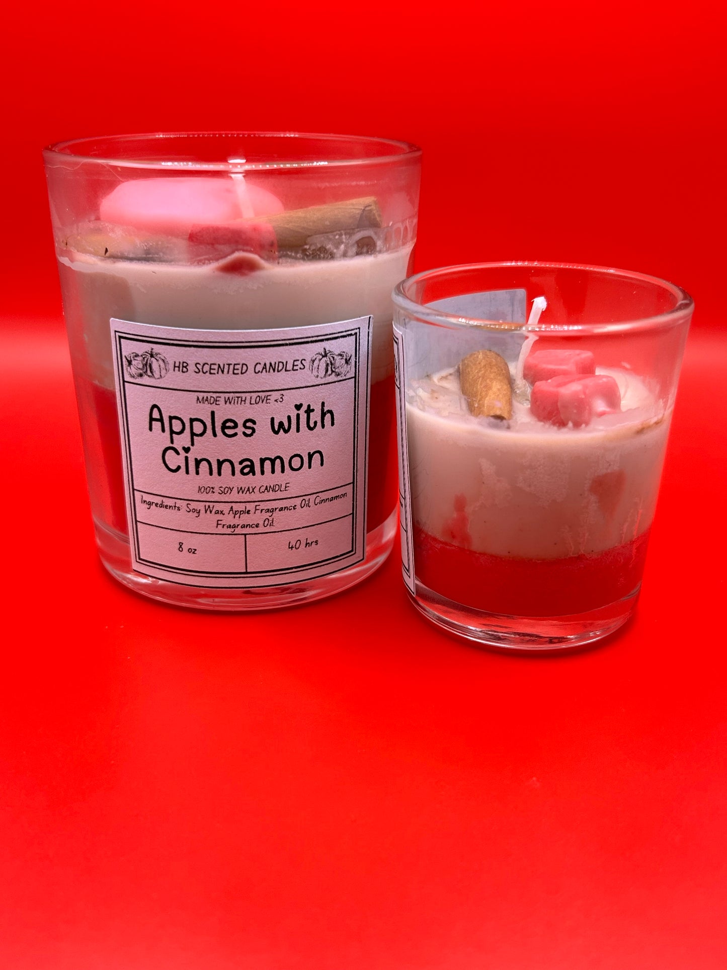 Apples with Cinnamon Scented Candle