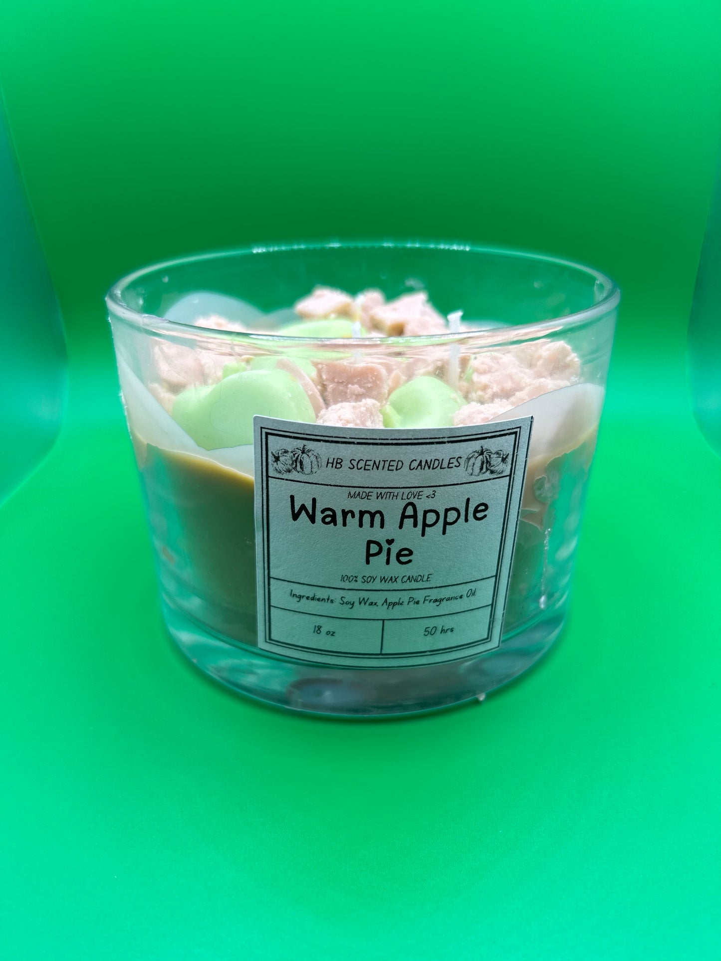 Warm Apple Pie Scented Candle