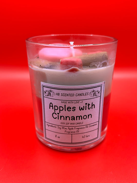 Apples with Cinnamon Scented Candle