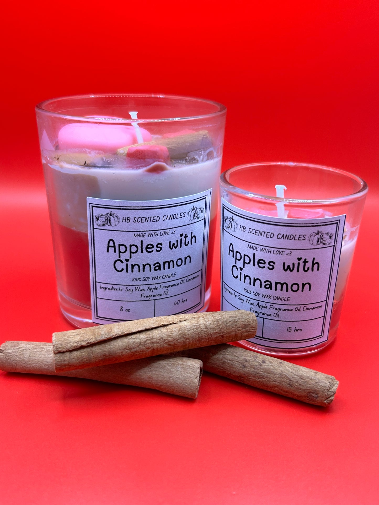 Apples with Cinnamon Scented Candle