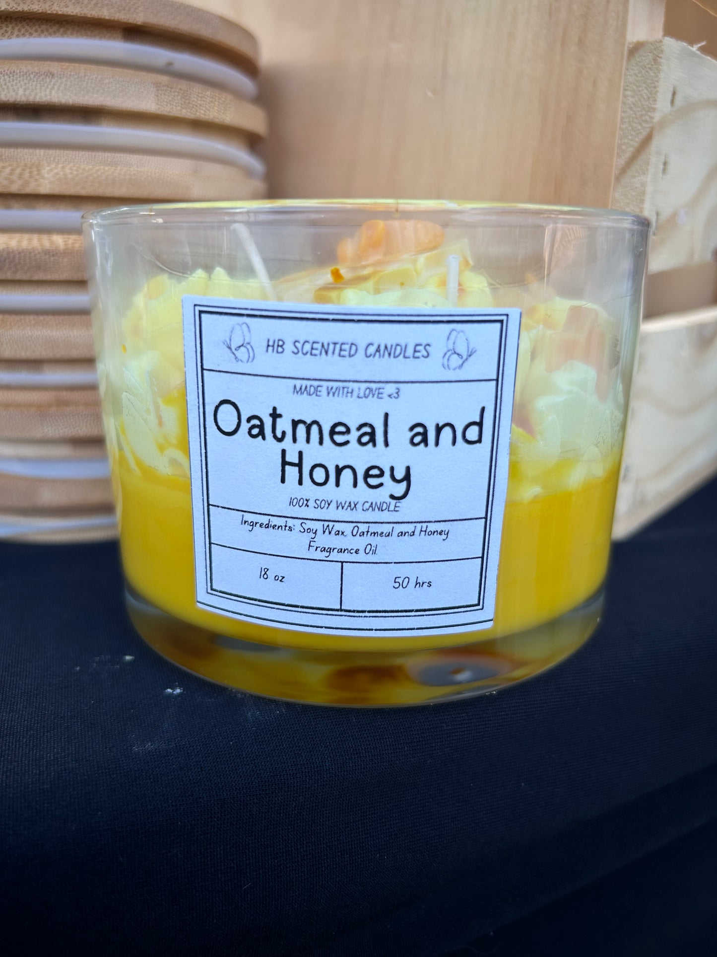 Oatmeal and Honey Scented Candle