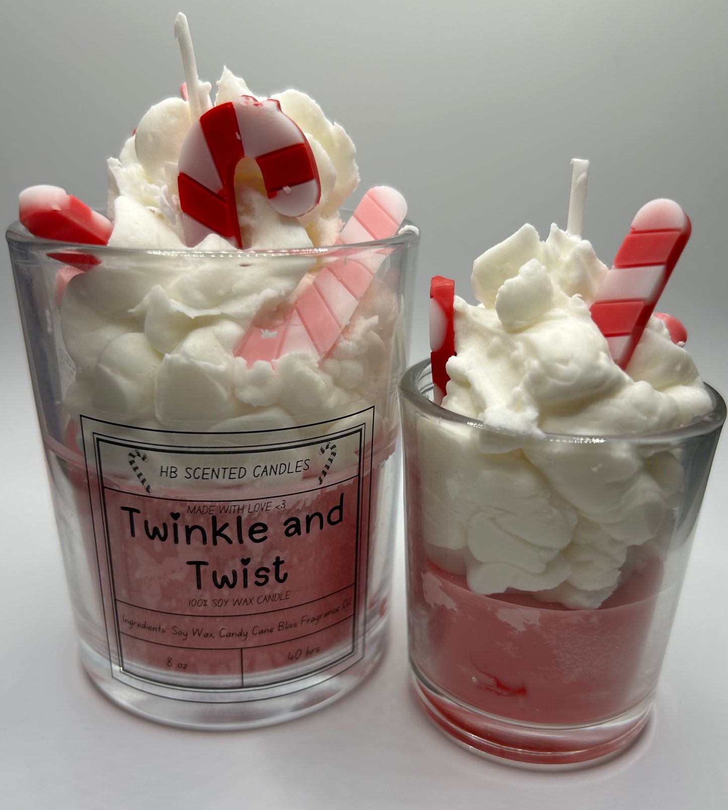 "Twinkle and Twist" - Candy Cane Bliss Scented Candle