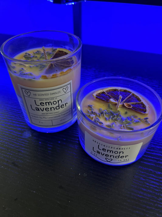 Lemon Lavender Scented Candle