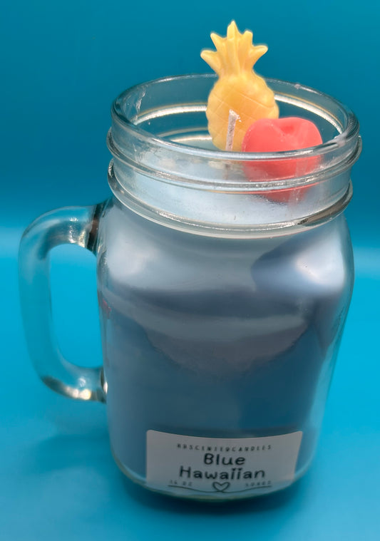 Blue Hawaiian Inspired Scented Candle
