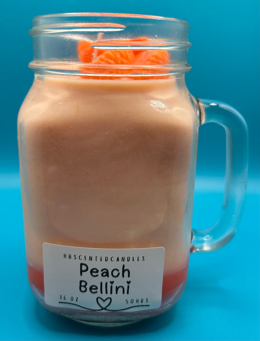 Peach Bellini Inspired Scented Candle