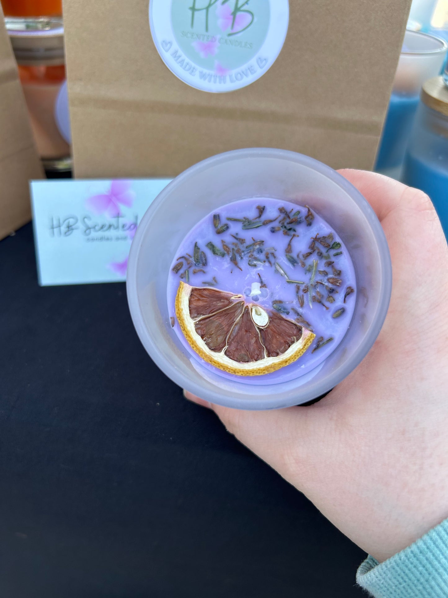 Lemon Lavender Scented Candle